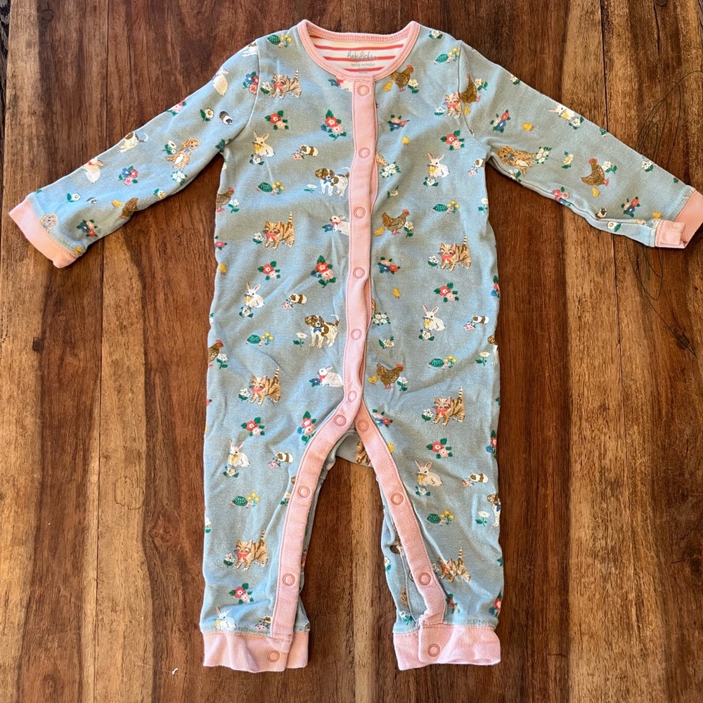Baby Boden Blue and Pink Kids One Piece